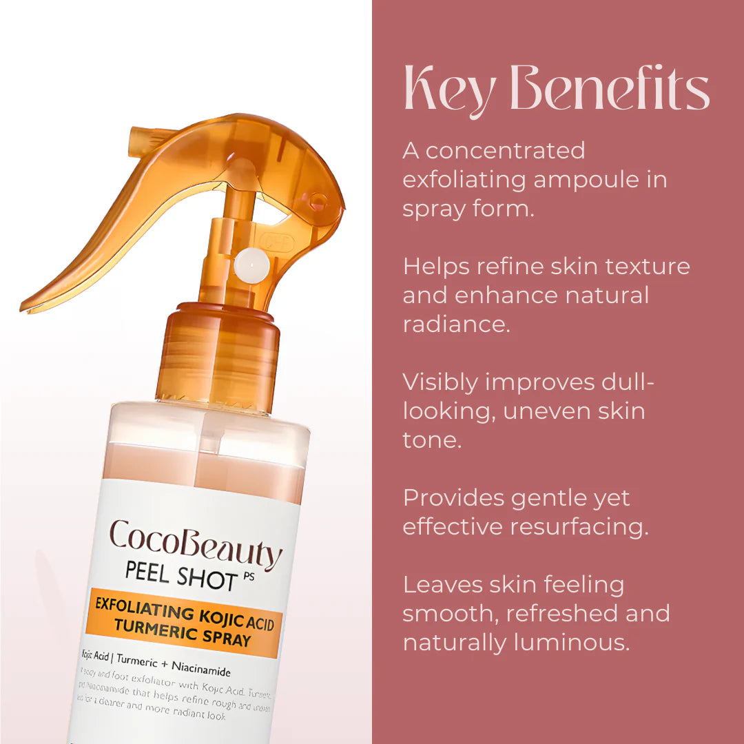Body Peel Spray - Kojic + Turmeric